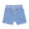 Blauwe badstof short - Buger ultramarine